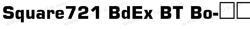 Square721 BdEx BT Bo字体转换